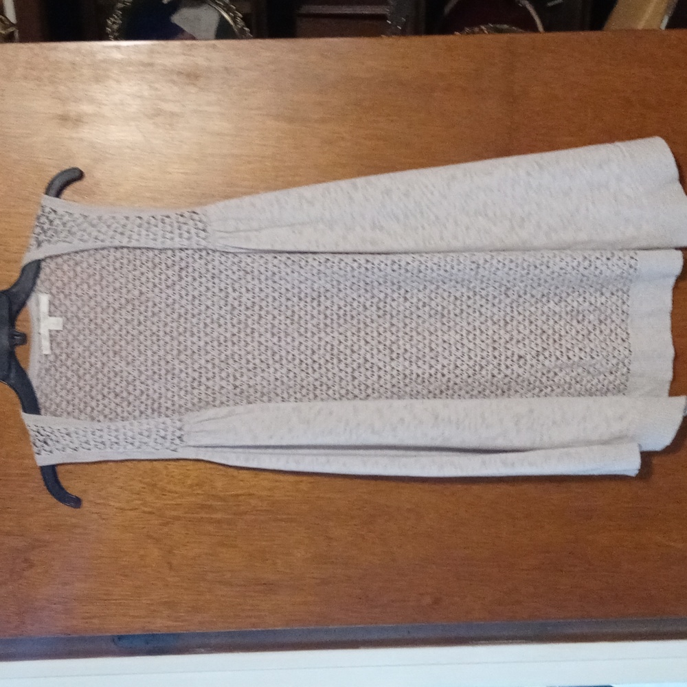 Lauren Conrad Mesh shawl vest